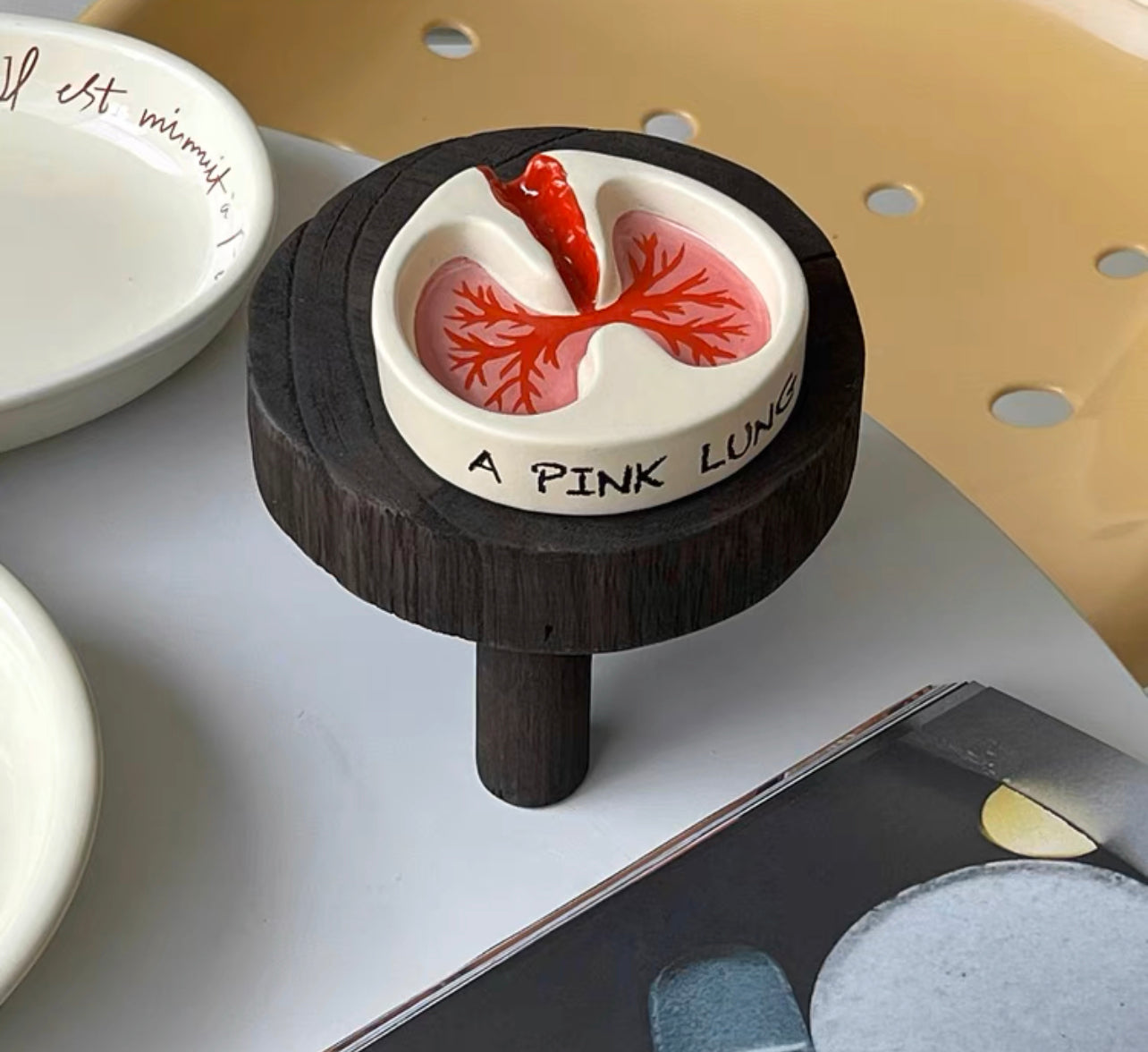 Pink Lungs Ashtray