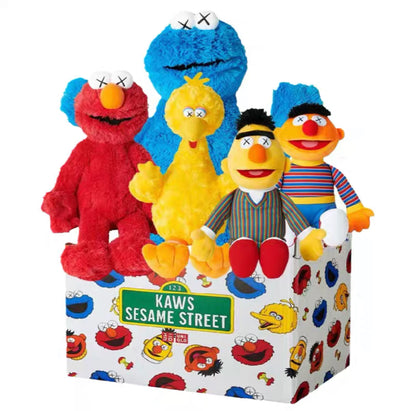 KAWS Sesame Street Plush Complete Box Set